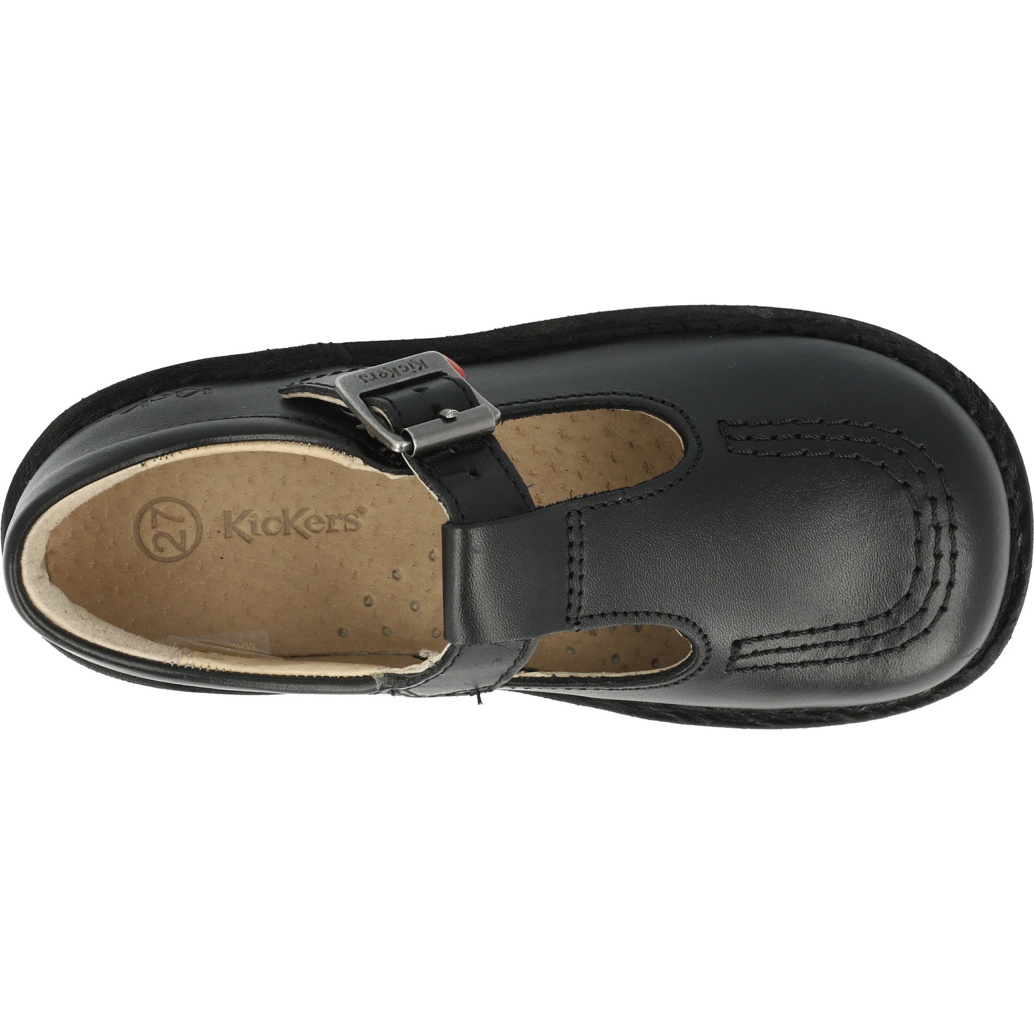 Kickers Kick T-Bar Black Shoes