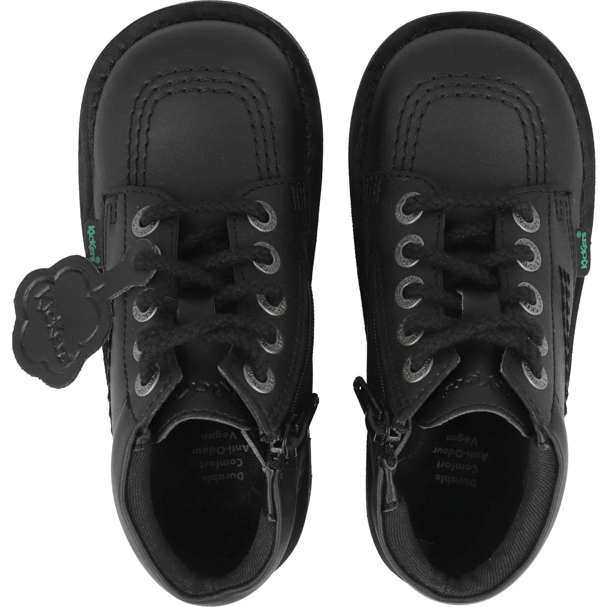 Kickers Kick Hi Vegan Black Boots