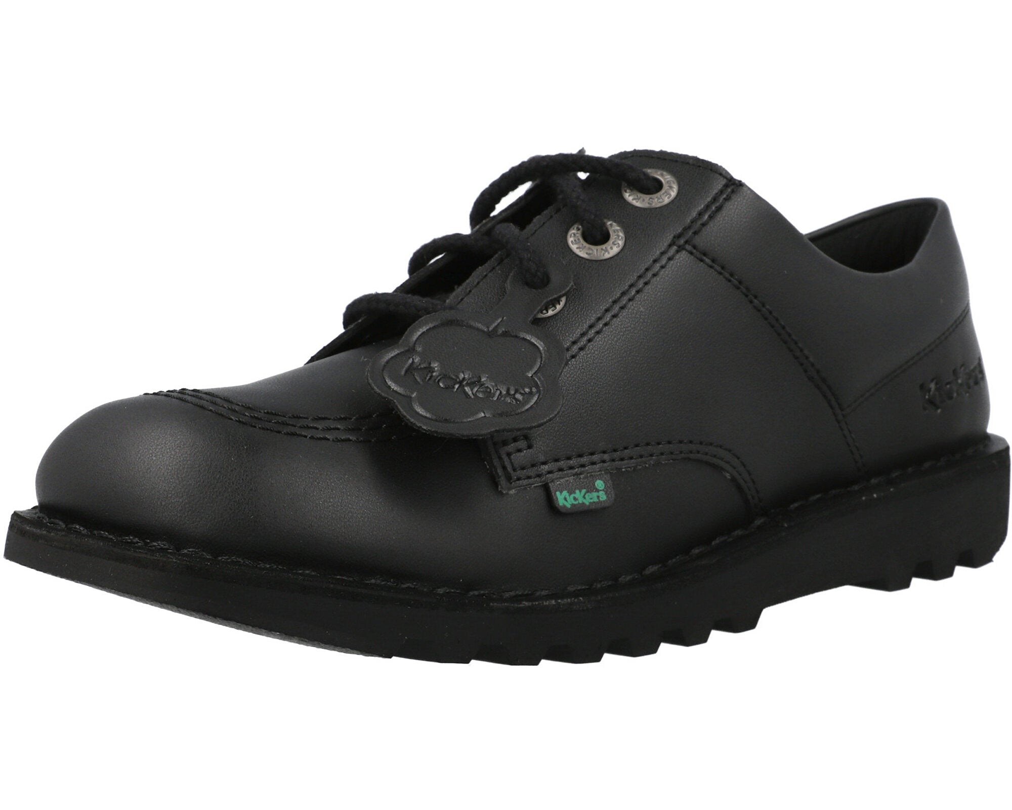 Kickers Kick Lo Vegan Black School Shoes