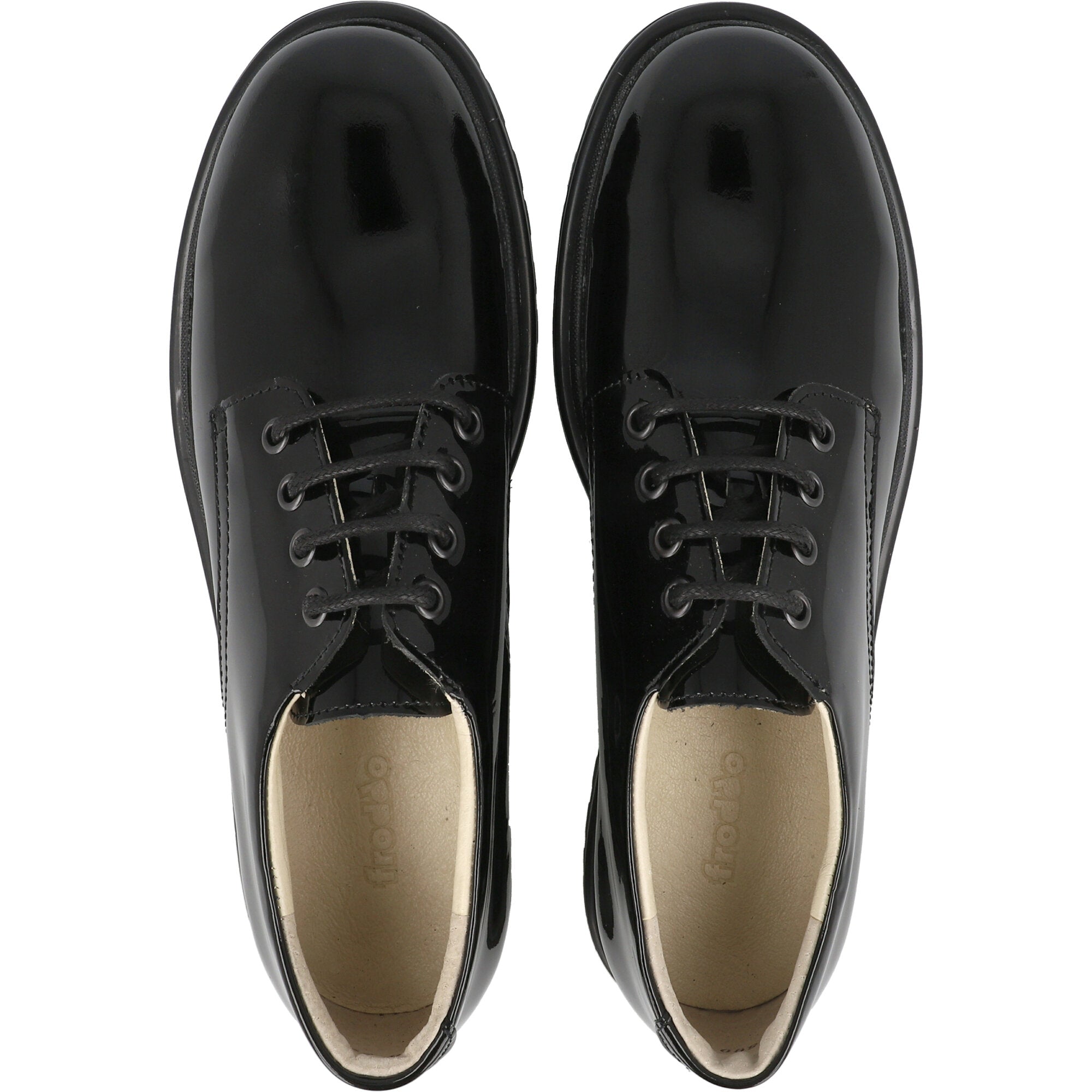 Froddo Lea Black Patent School Shoes