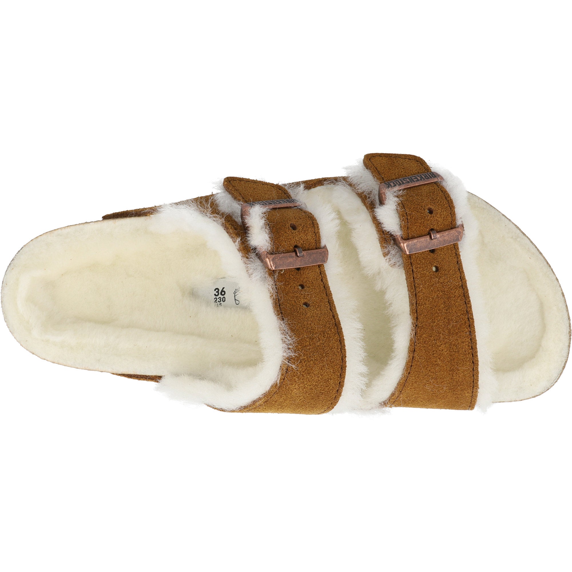 Birkenstock Arizona Shearling Mink Sandals