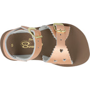 Salt-Water Sun-San Sweetheart Rose Gold Sandals