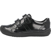 Geox J Hadriel G Black School Shoes