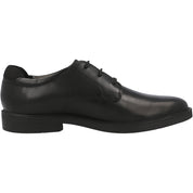 Geox Zheeno Black Leather School Shoes