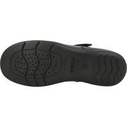 Geox Naimara Black T-Bar School Shoes