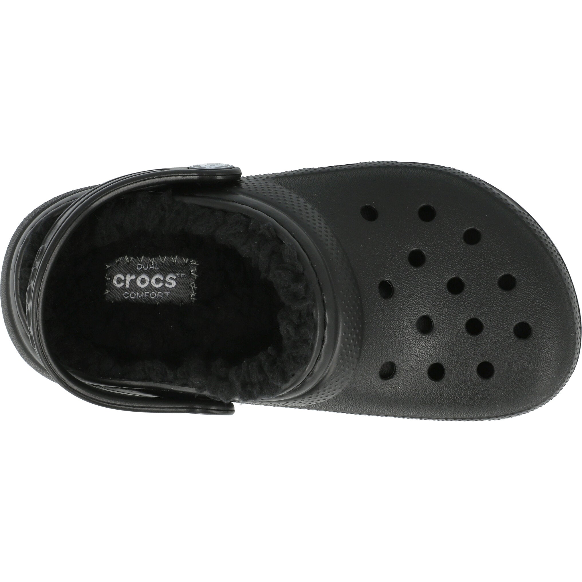 Crocs Kids Black Classic Lined Clog