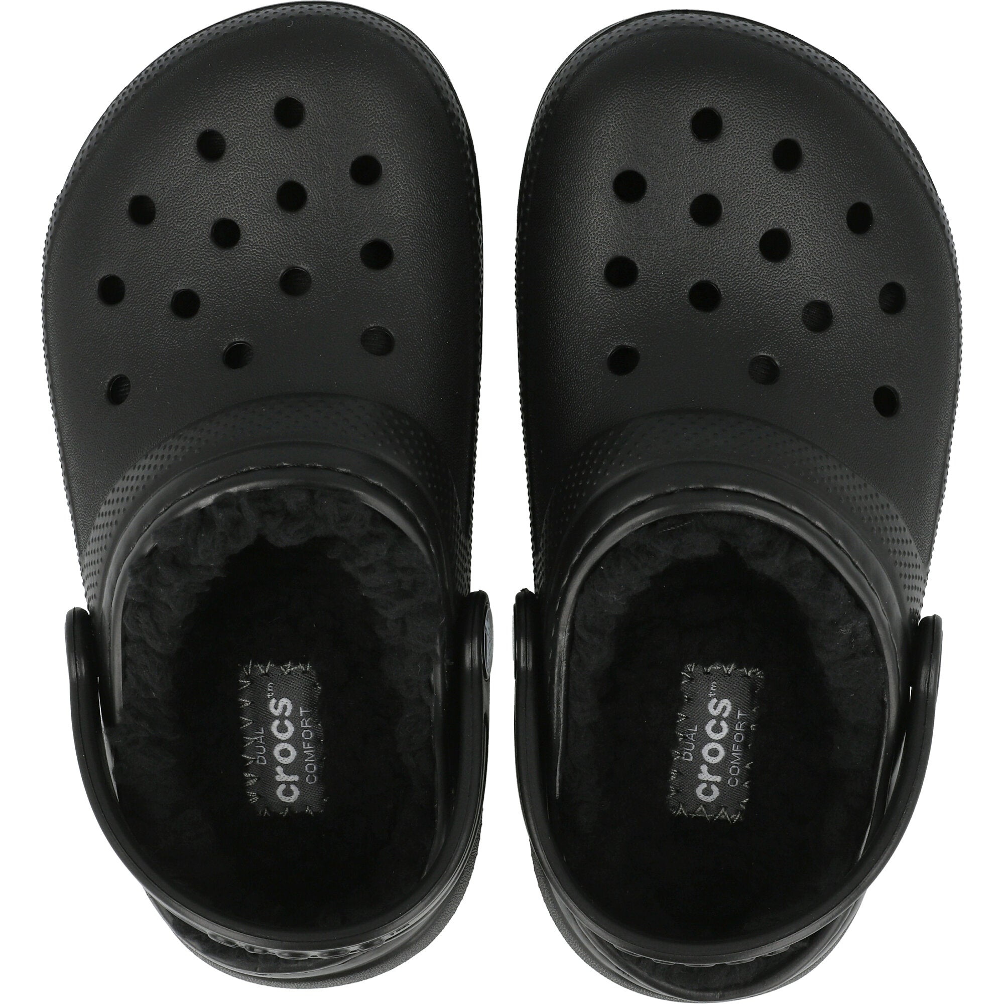 Crocs Kids Black Classic Lined Clog