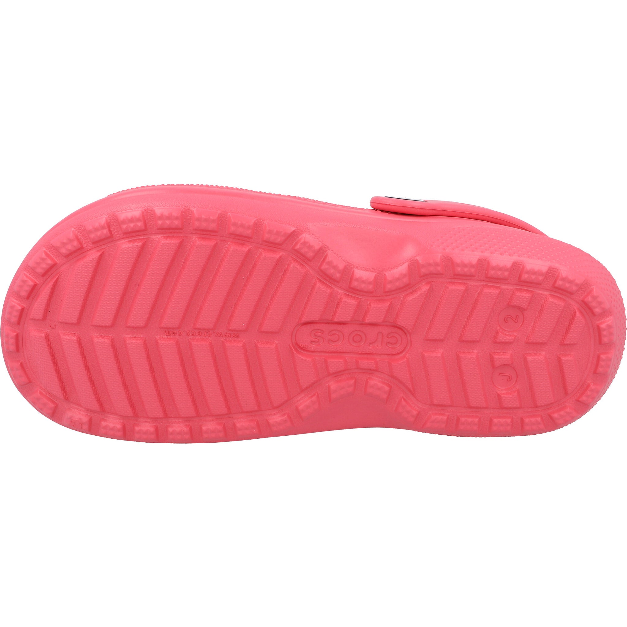 Crocs Kids Classic Hyper Pink Lined Clog