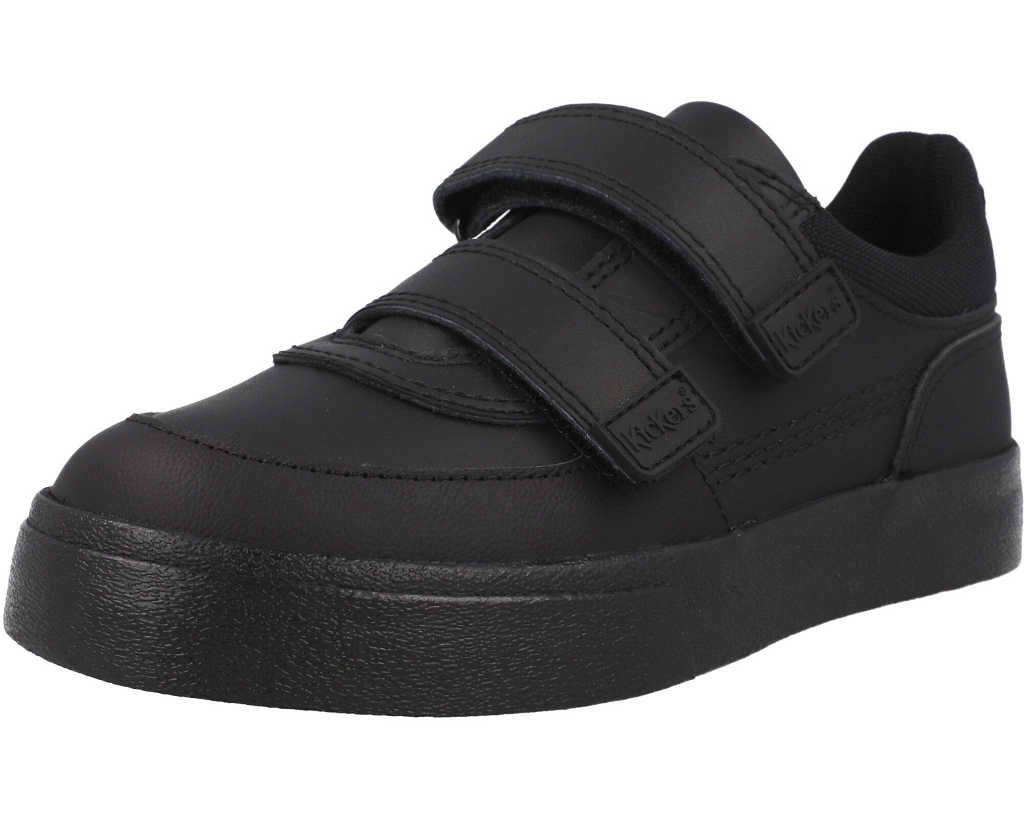 Kickers Tovni Scuff Lo Black School Shoes