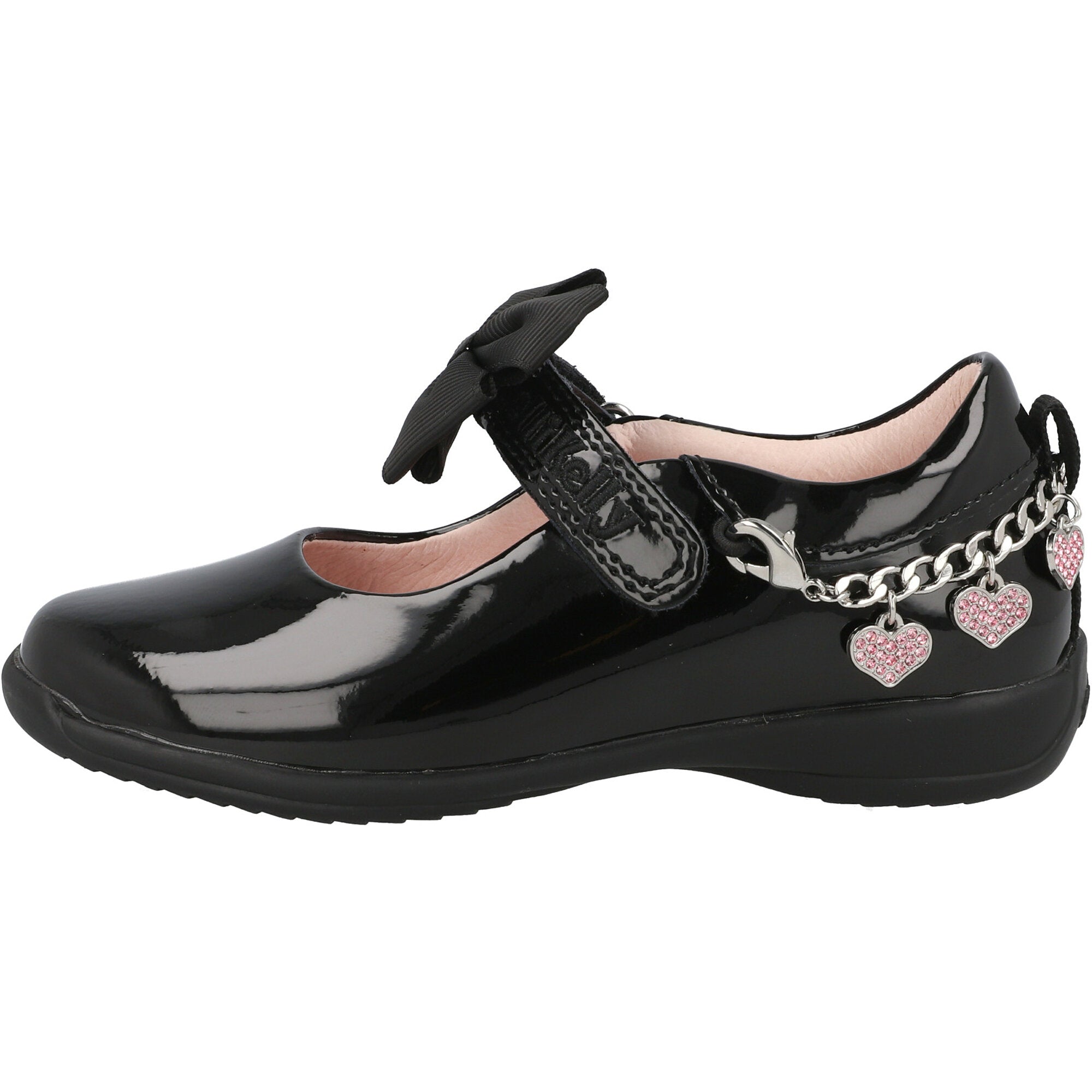 Lelli Kelly Angel Black School Dolly Shoes