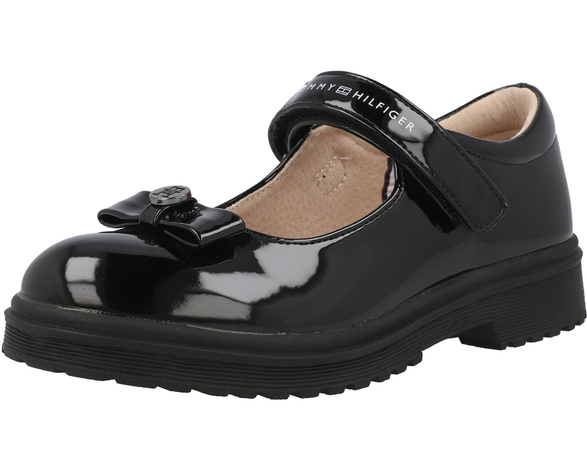 Tommy Hilfiger Black Leather Ballerinas