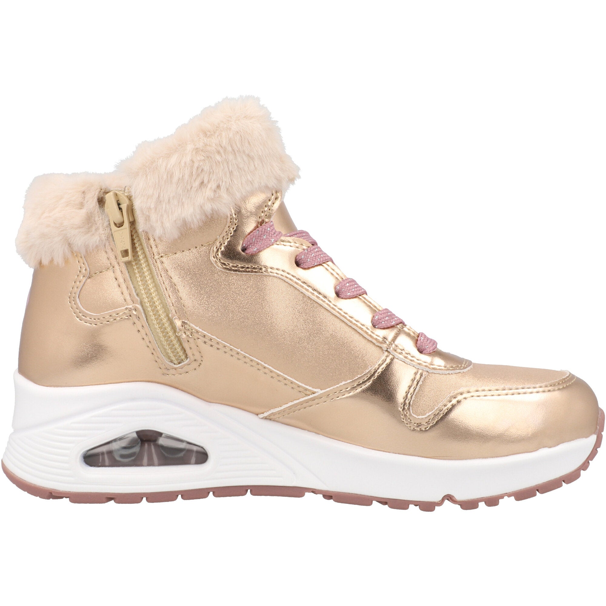 Skechers Uno Rose Gold Trainers