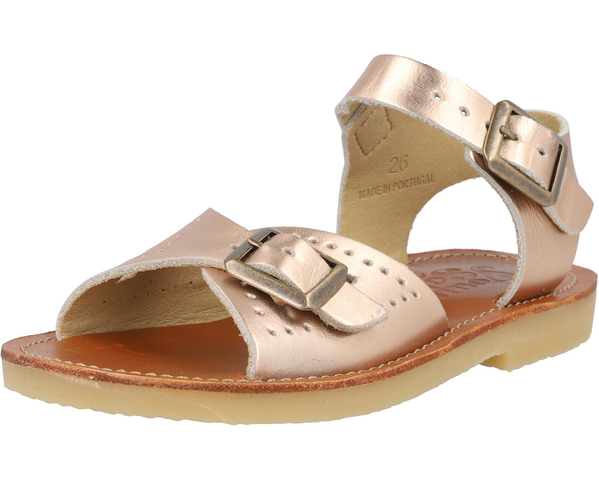 Young Soles Pearl Rose Gold Sandals