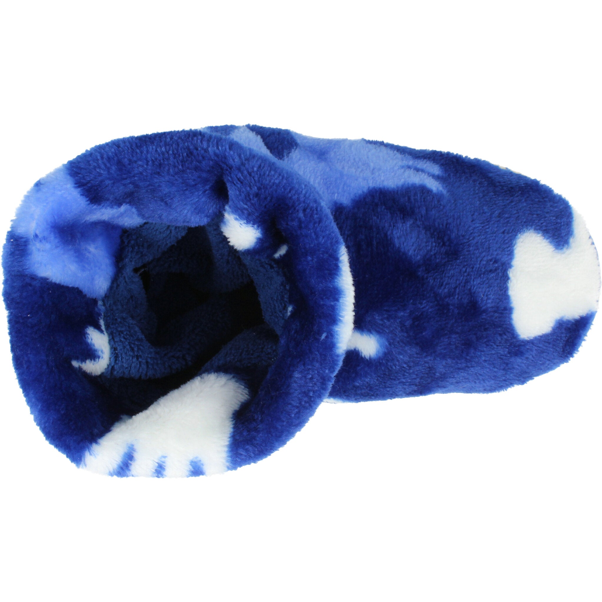 Hatley Silhouette Pups Blue Fleece Slippers