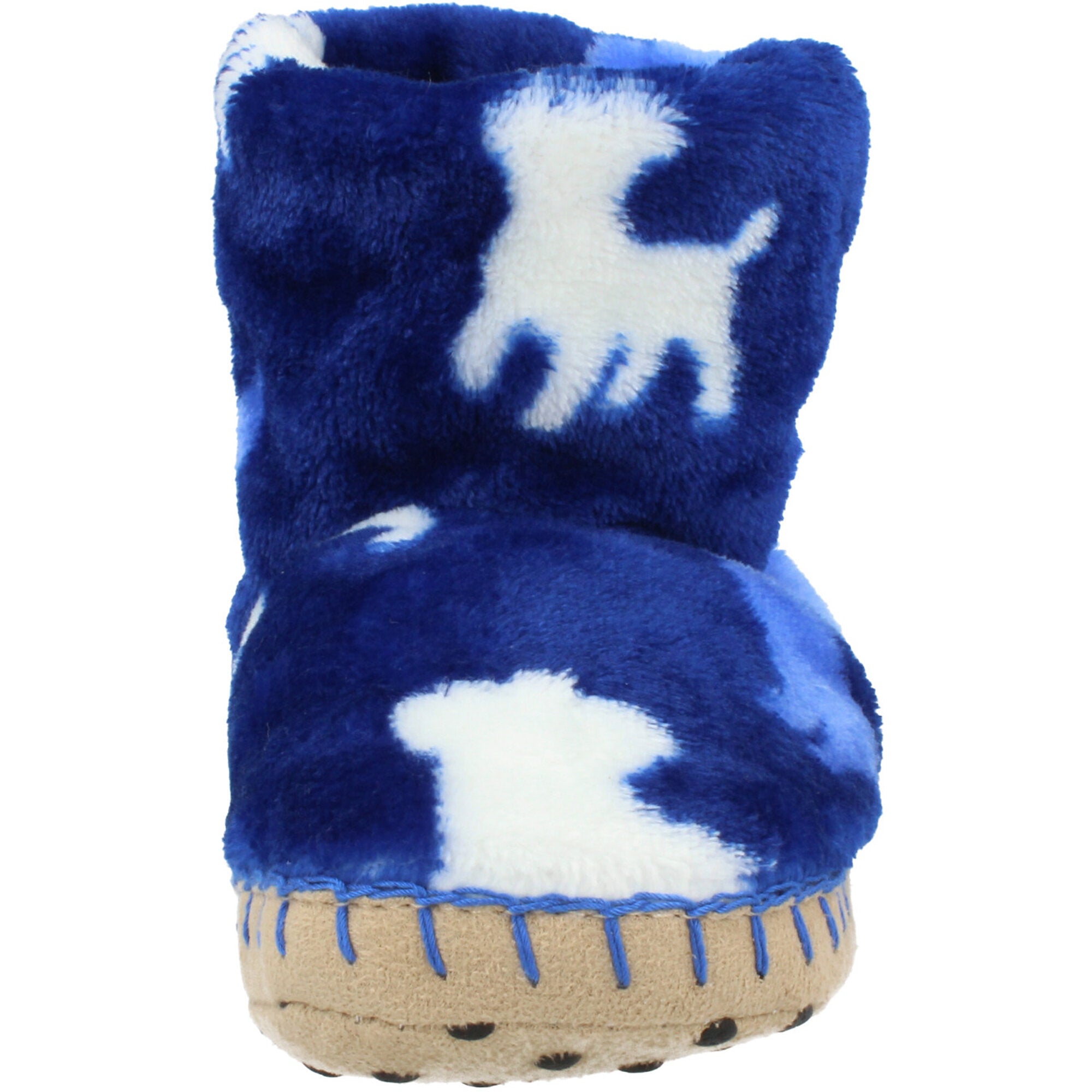 Hatley Silhouette Pups Blue Fleece Slippers