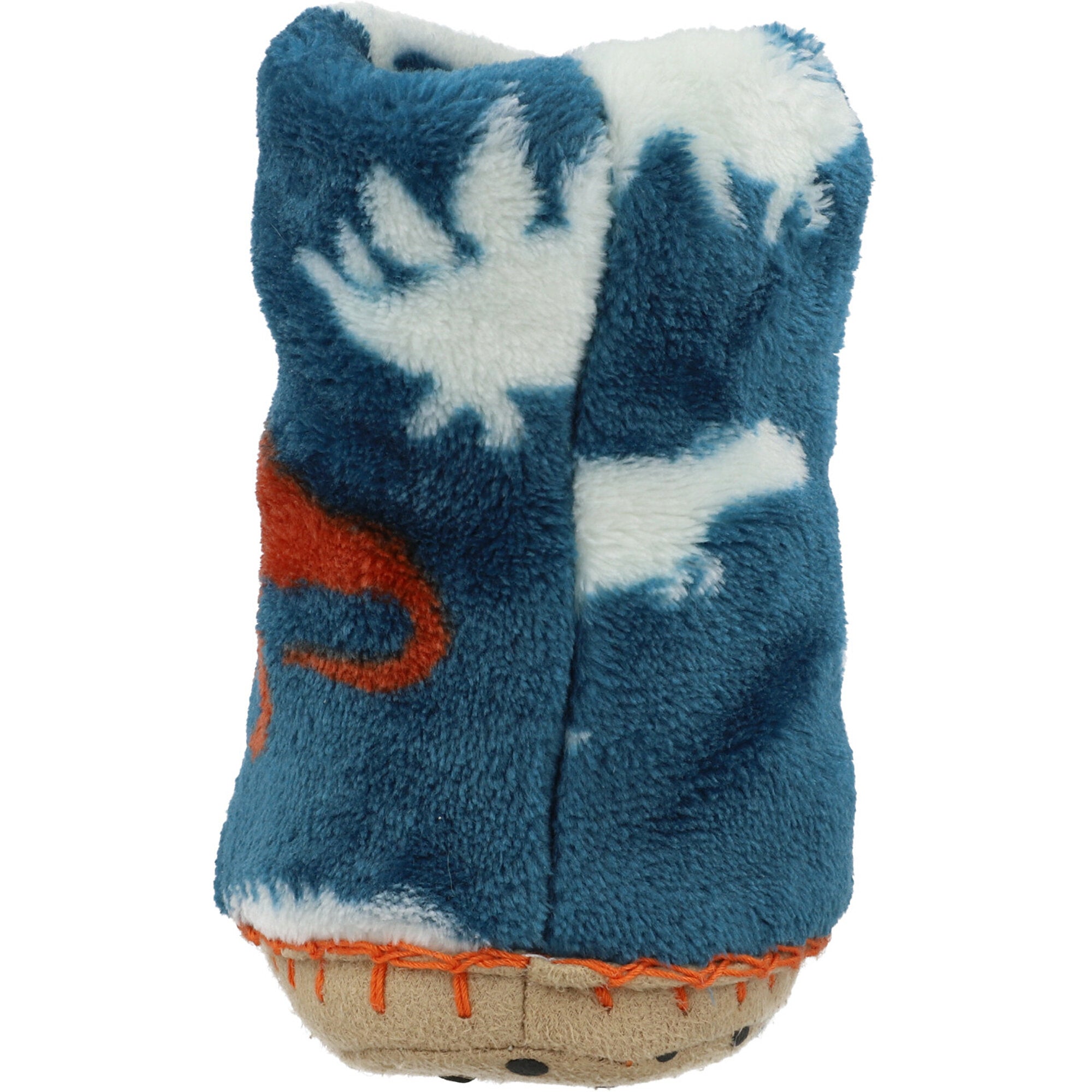 Hatley Blue Dinos Fleece Slippers