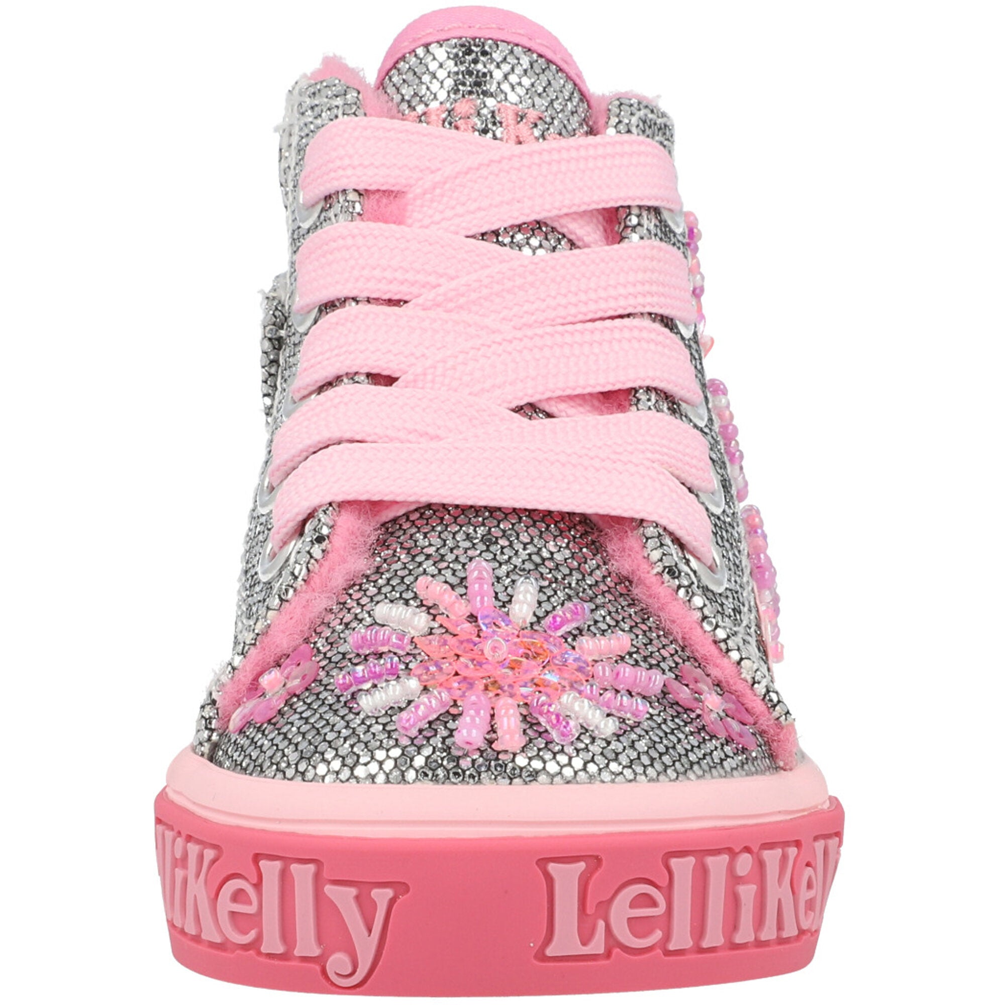 Lelli Kelly Dafne Silver Mid-Top Trainers