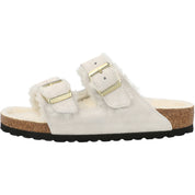 Birkenstock Arizona Shearling Antique White Sandals