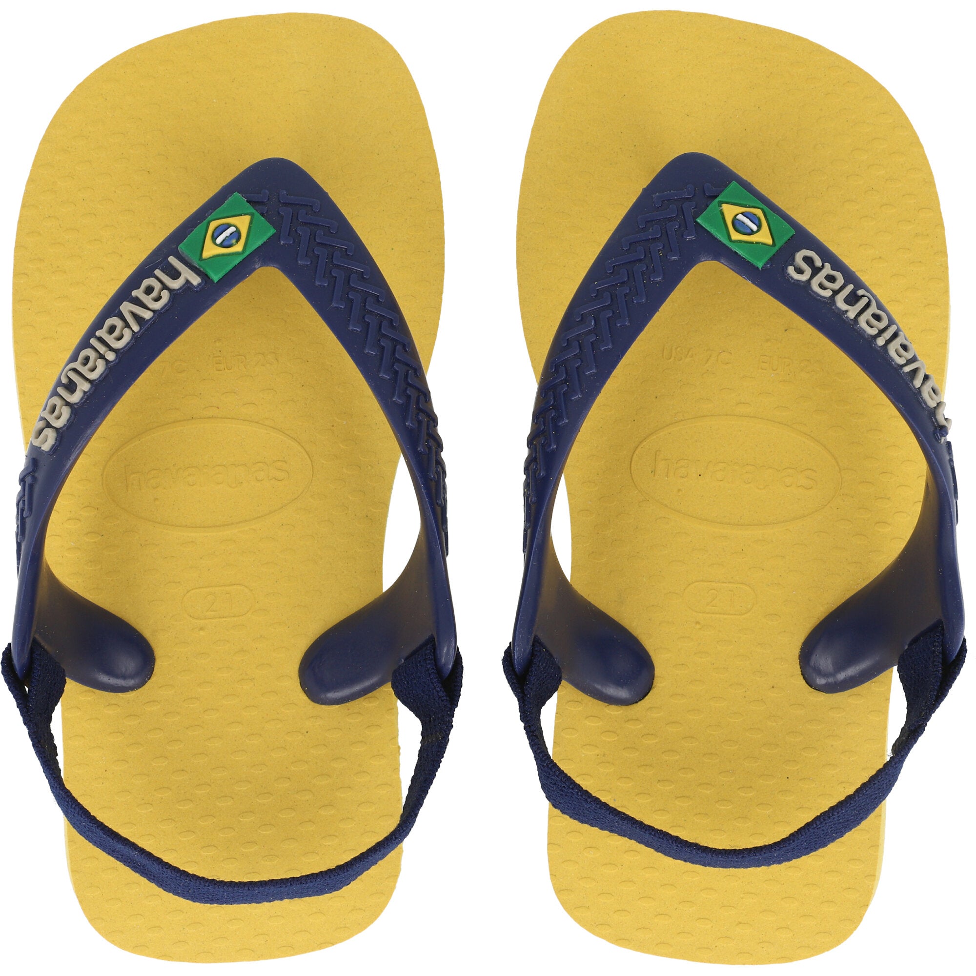 Havaianas Baby Brasil Logo Gold Yellow Flip-Flops