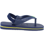 Havaianas Baby Brasil Logo II Navy Blue Flip Flops