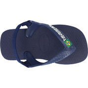 Havaianas Baby Brasil Logo II Navy Blue Flip Flops