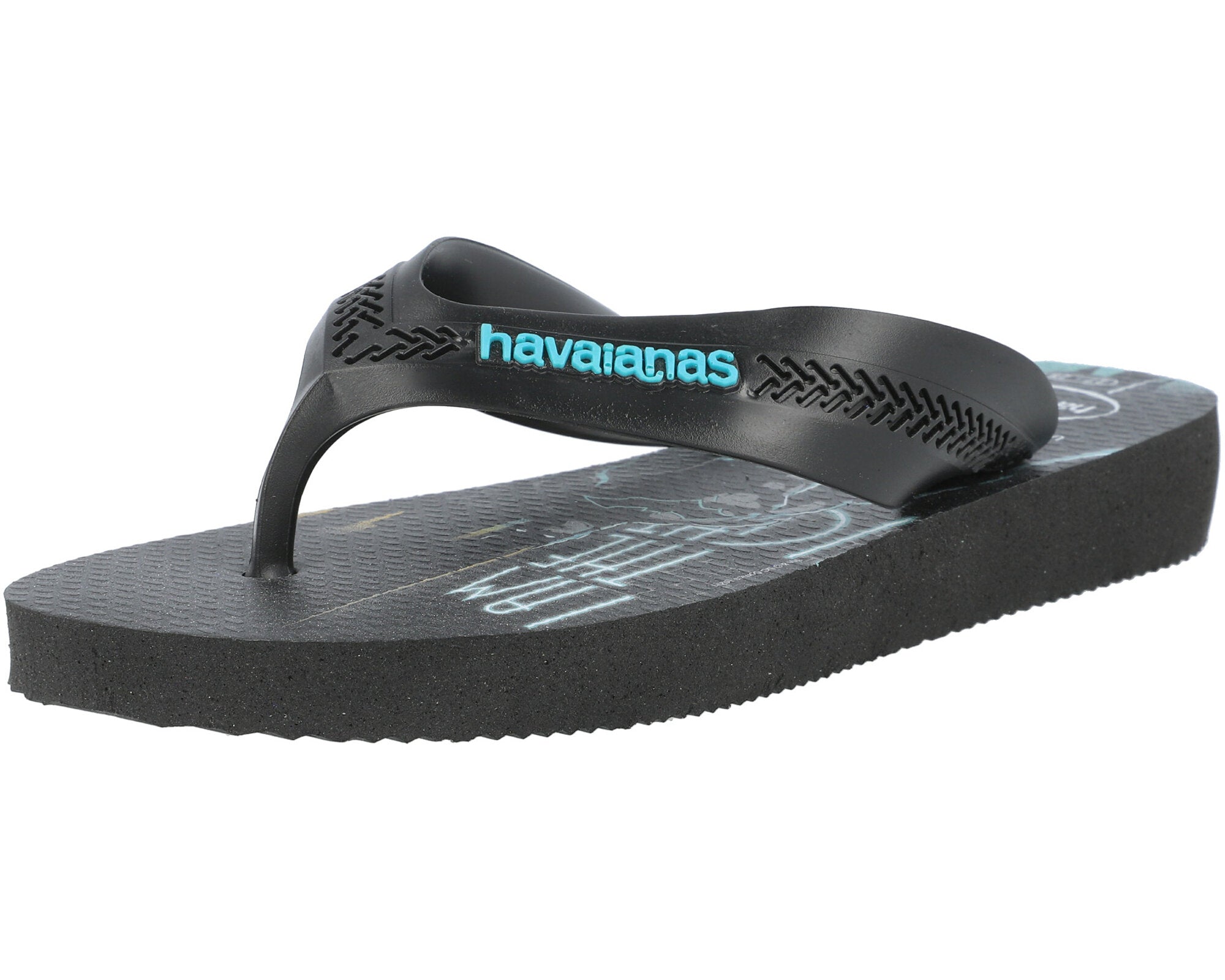 Havaianas Kids Max Heroes Black Flip Flops