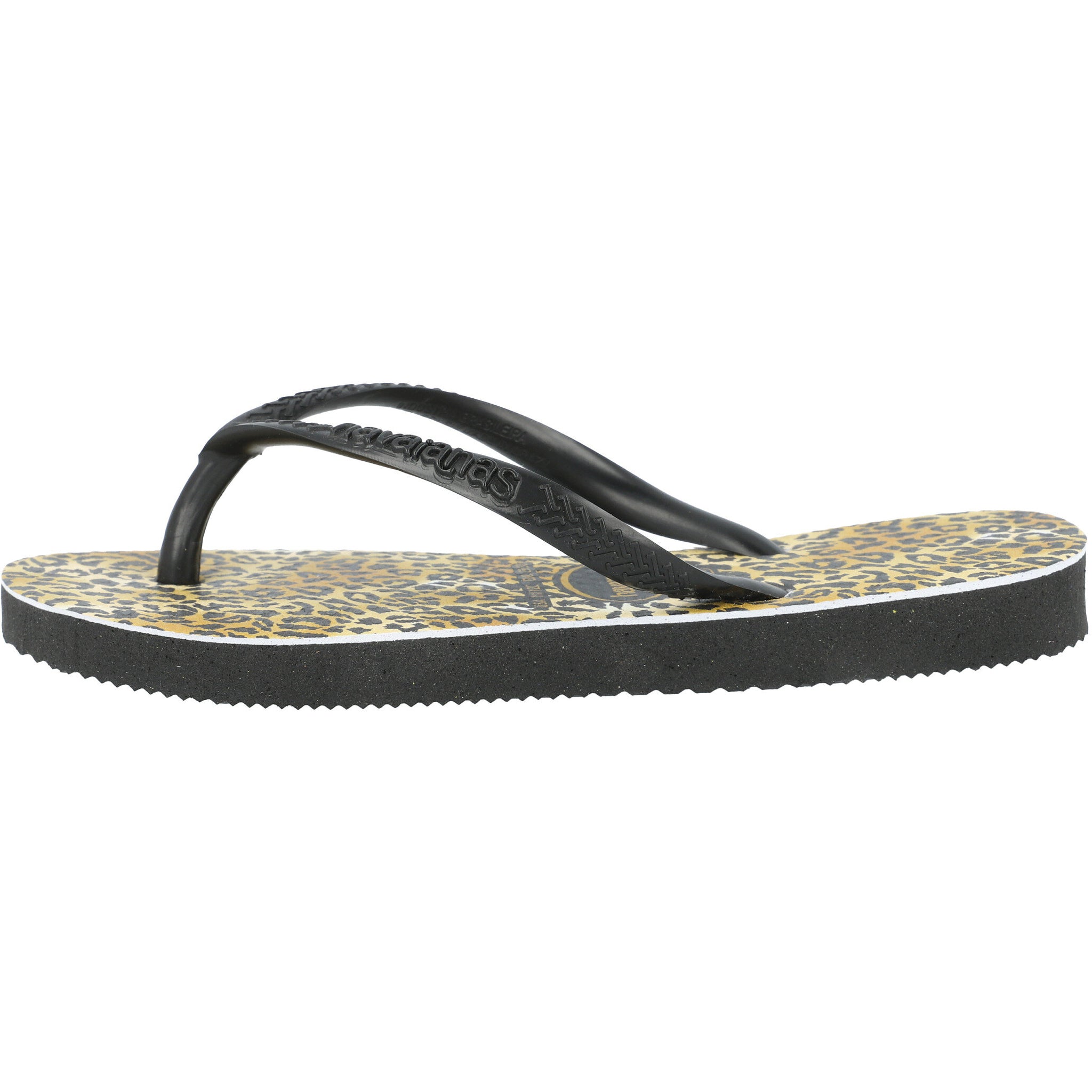 Havaianas Kids Slim Leopard Black Flip Flops