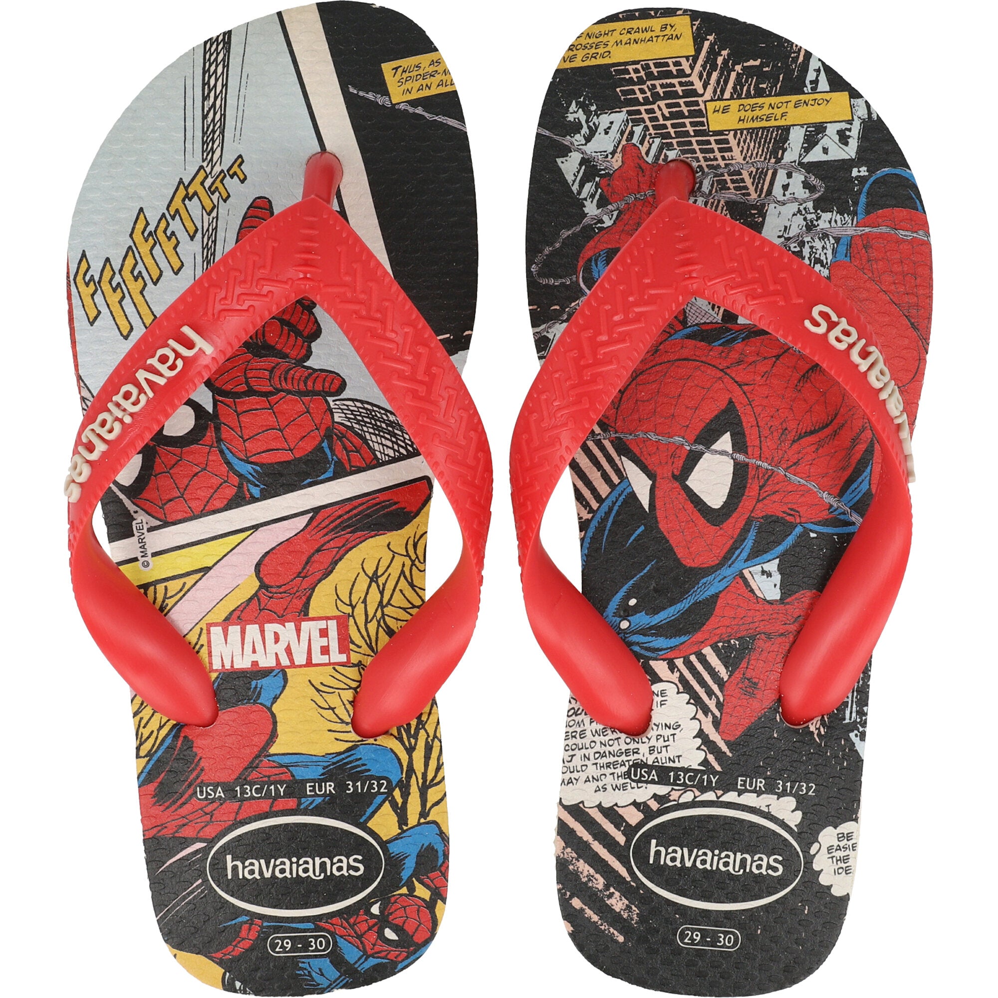 Havaianas Kids Top Marvel Classics Beige Flip Flops