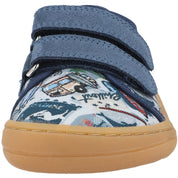 Froddo Canvas Light Blue Velcro Shoes