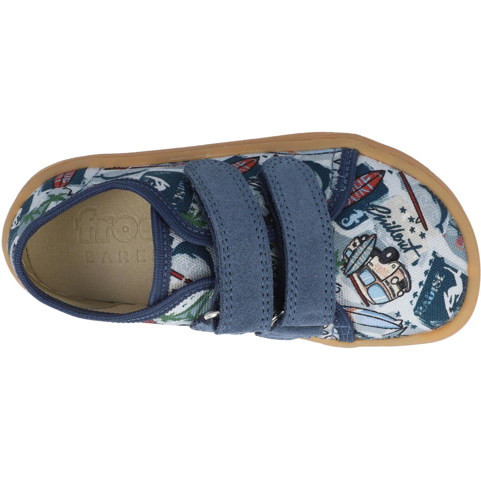 Froddo Canvas Light Blue Velcro Shoes