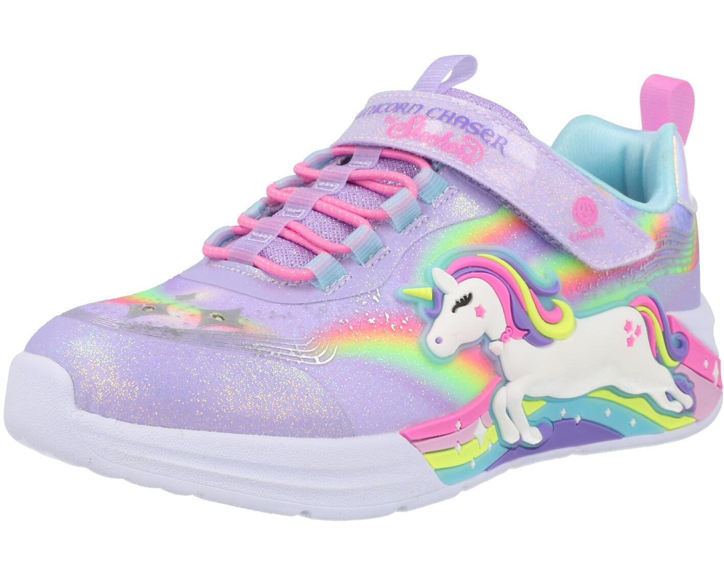 Skechers S Lights Unicorn Chaser Lavender 302298LLVMT